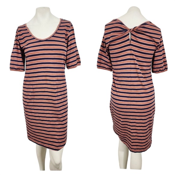 Pact Dresses & Skirts - Pact stripe avery midi dress womens S 100% organic cotton casual pockets comfy